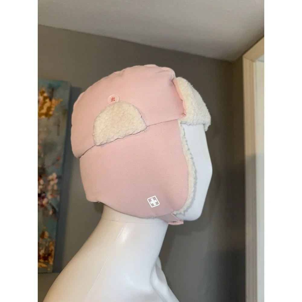 Cute Kids Swiss Tech Pink Water Resistant Trapper Hat - 24 months‎ & Up